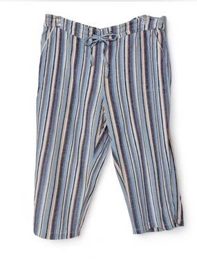 Per Se Linen Blend Capris